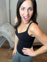 The Daisy Tank Top Get Snatched Body Shape Wear - Black & Nude