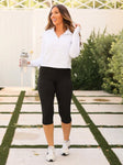 Julia Rose Luxe Athletic Capri Leggings