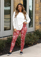 ONE SIZE ONLY - PREORDER - HO HO HO Luxe Leggings