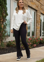 TC Only - Julia Rose Luxe Flare Leggings With Pockets