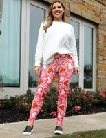 TC Pink & Red Heart Luxe Leggings