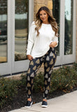 Tall Curvy Only - PREORDER - Leopard Christmas Tree Luxe Leggings