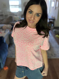 PREORDER - Jess Lea Millie Burn Out Tee - Flowers