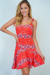 🔥HALF OFF SALE🔥Floral Red Romber