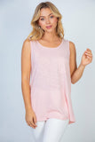 🔥HALF OFF SALE🔥Blush Oversized Flowy Pocket Tee
