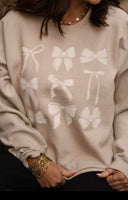 PREORDER - White Bows Sweatshirt