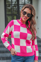 PREORDER - Jess Lea Paisley Checkered Sweater