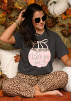 PREORDER - Trick Or Treat Leopard Bucket Graphic Tee in Youth & Adult