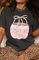 PREORDER - Trick Or Treat Leopard Bucket Graphic Tee in Youth & Adult