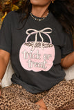 PREORDER - Trick Or Treat Leopard Bucket Graphic Tee in Youth & Adult