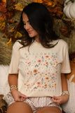 PREORDER - Halloween Trick Or Treat Ghost Florals Graphic Tee