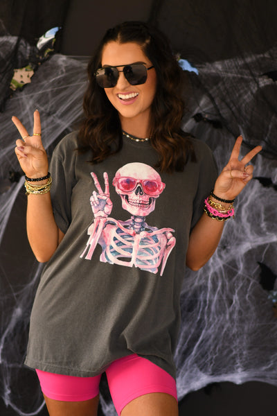 PREORDER - Peace Skelly Graphic Tee in Youth & Adult