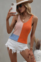 V-Neck Sleeveless Spring Sweater