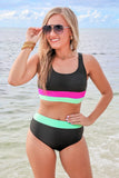 PREORDER - Jess Lea Shades Of Summer Two Piece Swimsuit - Black