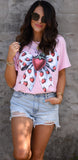 PREORDER - Strawberry Bow Graphic Top