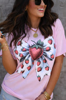 PREORDER - Strawberry Bow Graphic Top