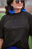 PREORDER - Jess Lea Embossed Oversized Go Team Tee