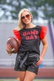 PREORDER - Jess Lea It’s Game Day Sequin Patch Top