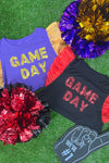 PREORDER - Jess Lea It’s Game Day Sequin Patch Top