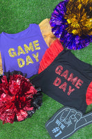 PREORDER - Jess Lea It’s Game Day Sequin Patch Top