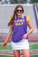 PREORDER - Jess Lea It’s Game Day Sequin Patch Top