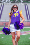 PREORDER - Jess Lea It’s Game Day Sequin Patch Top