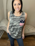 Camo Star & Stripes Tank Top