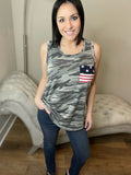 Camo Star & Stripes Tank Top