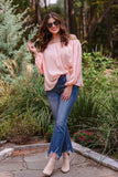 S XL Jess Lea Chasing Fame Blush Satin Off The Shoulder Top