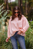S XL Jess Lea Chasing Fame Blush Satin Off The Shoulder Top