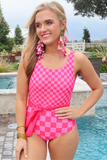PREORDER - Clear Skies Checkered Swimsuit