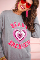 PREORDER - Jess Lea Heart Breaker Sequin Pullover