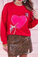 PREORDER - Jess Lea Cross My Heart Chenille Patch Pullover