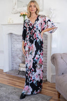 Floral Black Maxi Dress