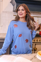 PREORDER - Jess Lea Fall Leaves Sequin Sweatshirt