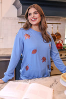 PREORDER - Jess Lea Fall Leaves Sequin Sweatshirt