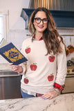 PREORDER - Jess Lea Apple Orchard Sequin Sweatshirt