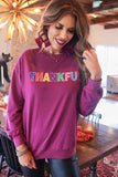 PREORDER - Jess Lea Thankful Sequin Sweatshirt