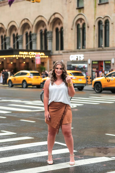 XXL ONLY - Jess Lea Wynn Suede Skirt