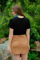 XXL ONLY - Jess Lea Wynn Suede Skirt