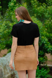 XXL ONLY - Jess Lea Wynn Suede Skirt