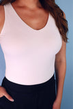 PREORDER - Jess Lea Haven V-Neck Bodysuit - White