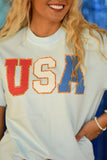 PREORDER - Faux USA Patch Tee in Youth & Adult