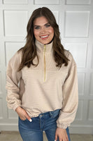 PREORDER - Levi Ribbed Quarter Zip Pullover