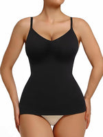 The Daisy Tank Top Get Snatched Body Shape Wear - Black & Nude