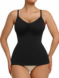 The Daisy Tank Top Get Snatched Body Shape Wear - Black & Nude