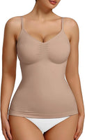The Daisy Tank Top Get Snatched Body Shape Wear - Black & Nude
