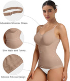 The Daisy Tank Top Get Snatched Body Shape Wear - Black & Nude