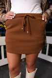 PREORDER - Jess Lea Well Loved Ribbed Skort - Chocolate