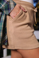 PREORDER - Jess Lea Well Loved Ribbed Skort - Tan